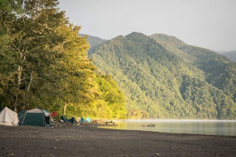 Camping at the Bifue Campground on Lake Shikotsu, Hokkaido, Japan_21865113399_l