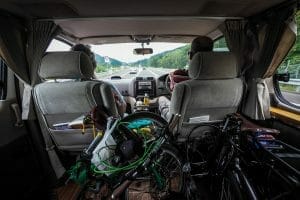 Cycling touring with a campervan in Hokkaido