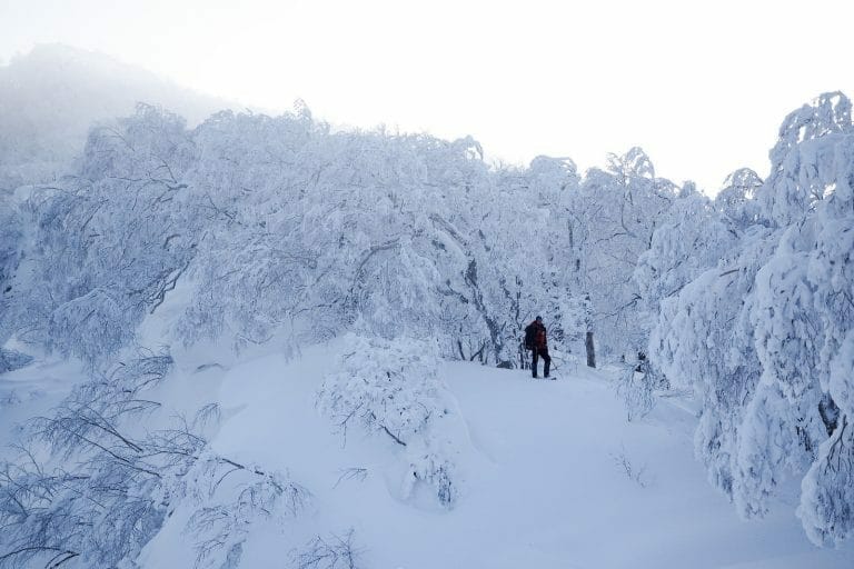 Mt. Soranuma ski touring (Hokkaido, Japan)
