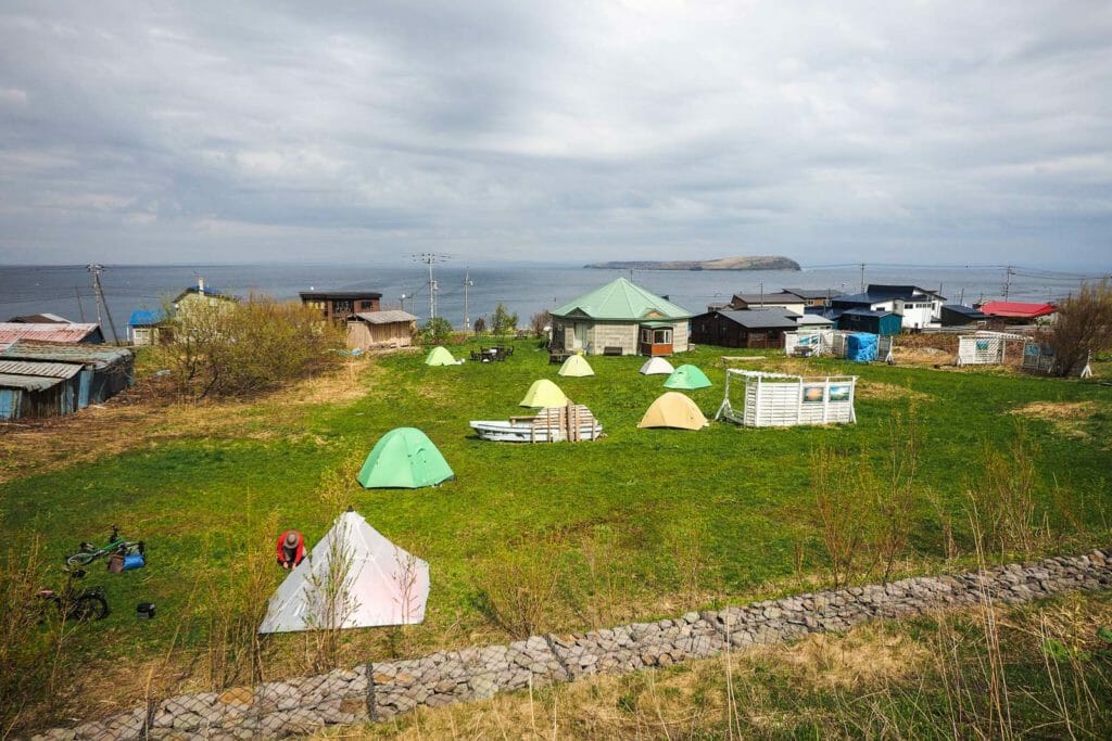 Campground on Teuri Island (Hokkaido, Japan)