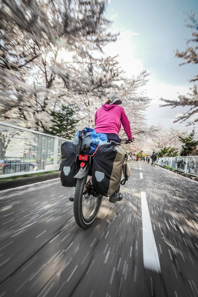 Shiroishi Cycling Road in full blossom mode, Sapporo, Japan_14149080265_l