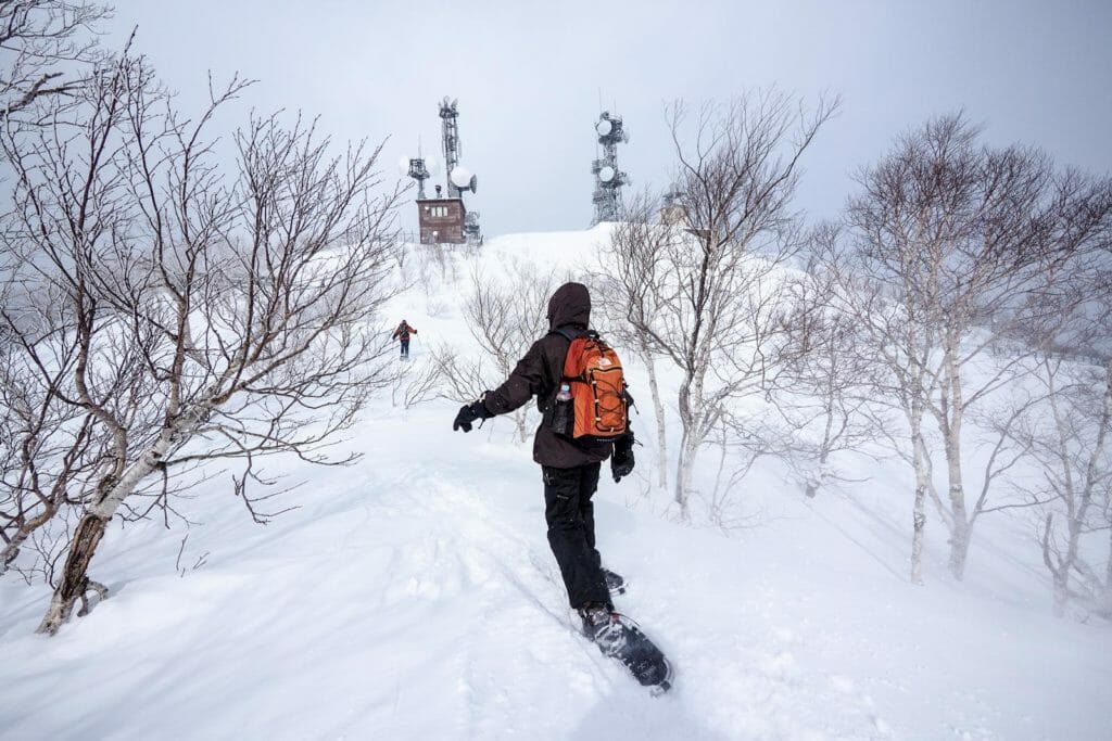 Mt. Monbetsu snowshoe route (Hokkaido, Japan)