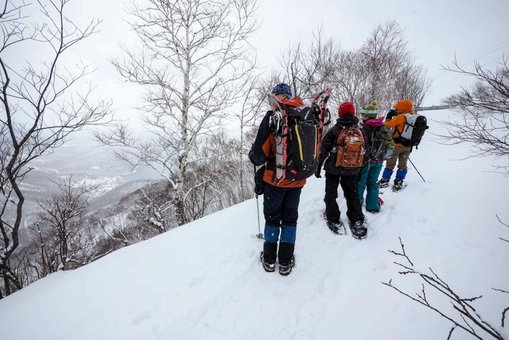 Mt. Monbetsu snowshoe route (Hokkaido, Japan)