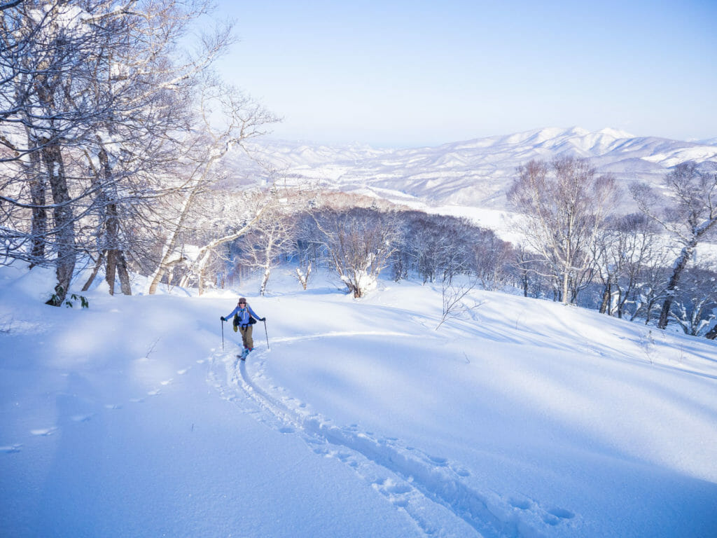 Inaho-mine ski touring (Hokkaido, Japan)