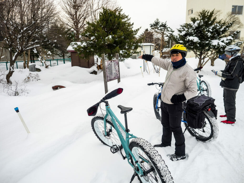 Winter fatbiking tours in Sapporo City | Sapporo Sightseeing Adventure