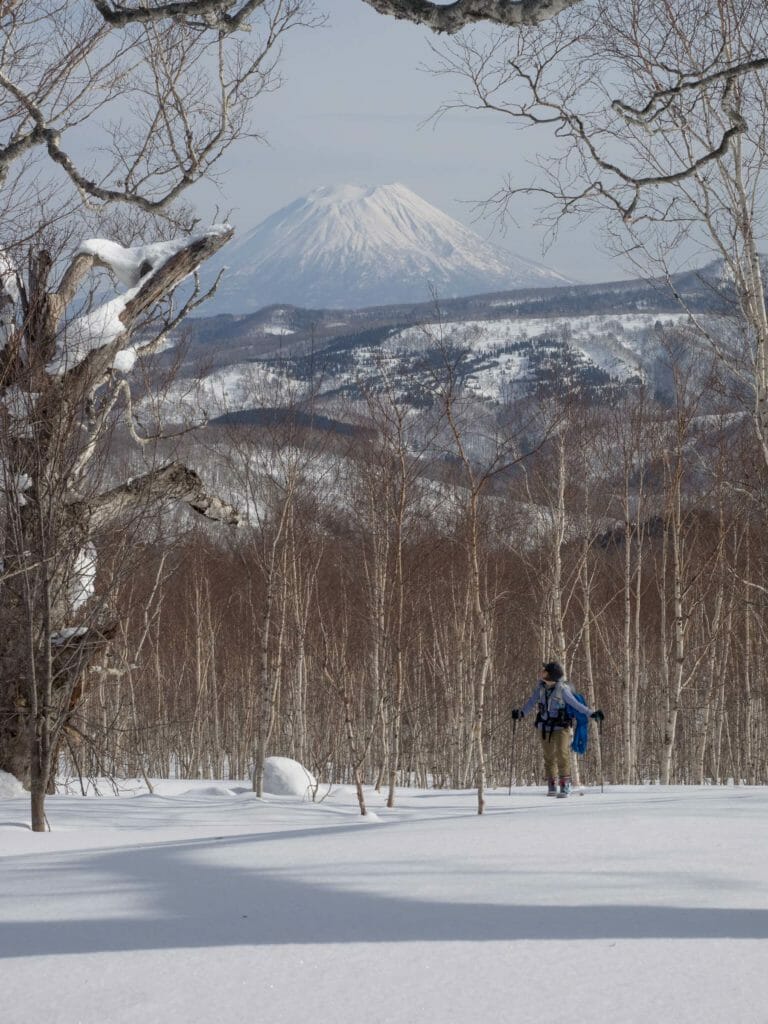 Rankoshi Horonai-yama ski touring (Hokkaido, Japan)