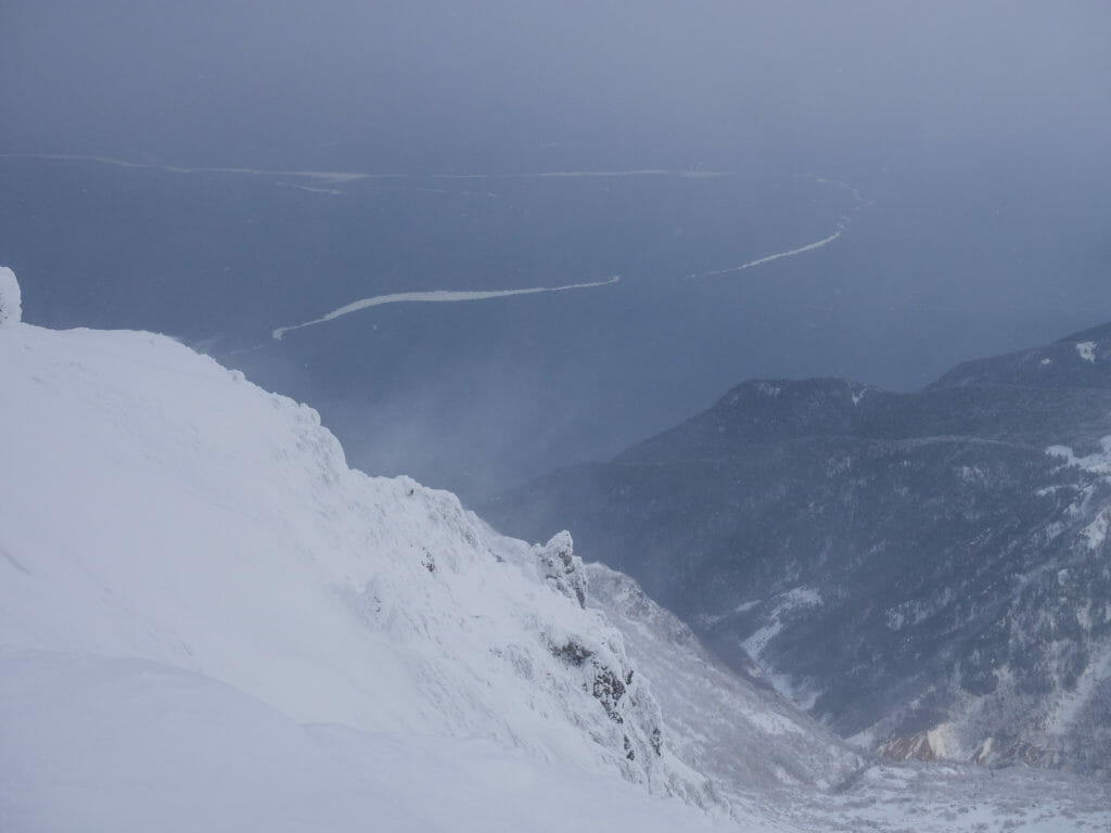 Shiretoko-dake Ski Tour Route (Hokkaido, Japan)