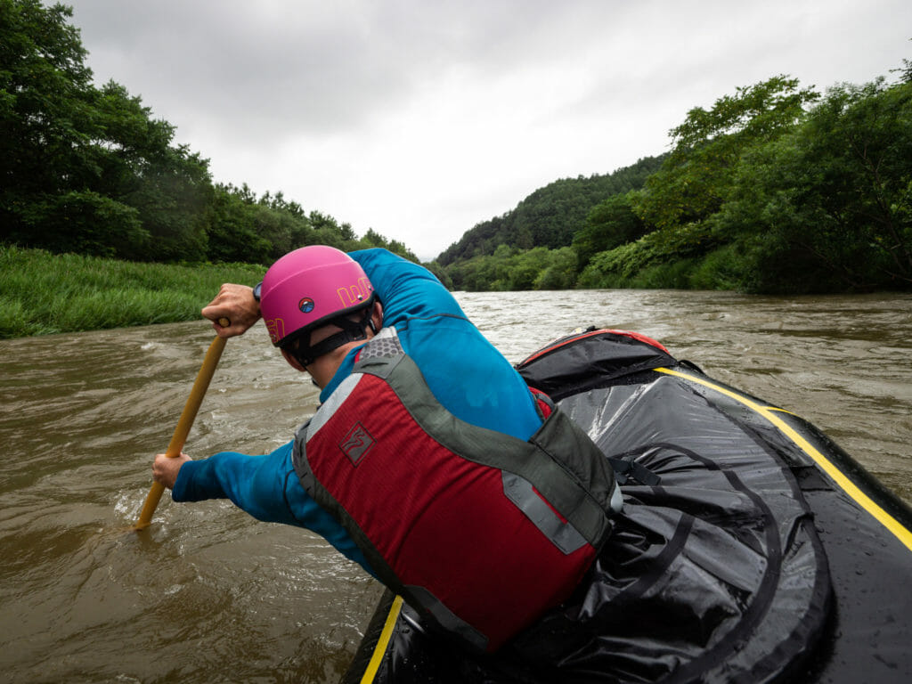 Shiribetsu River Packrafting Kimobetsu to Kyogoku (Niseko, Japan
