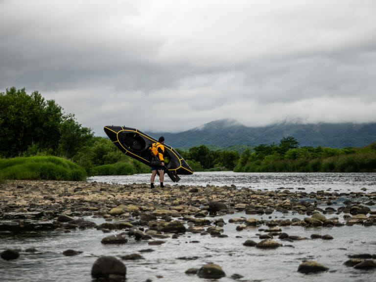 Canoeing the lower Shiribetsu River (Hokkaido, Japan)