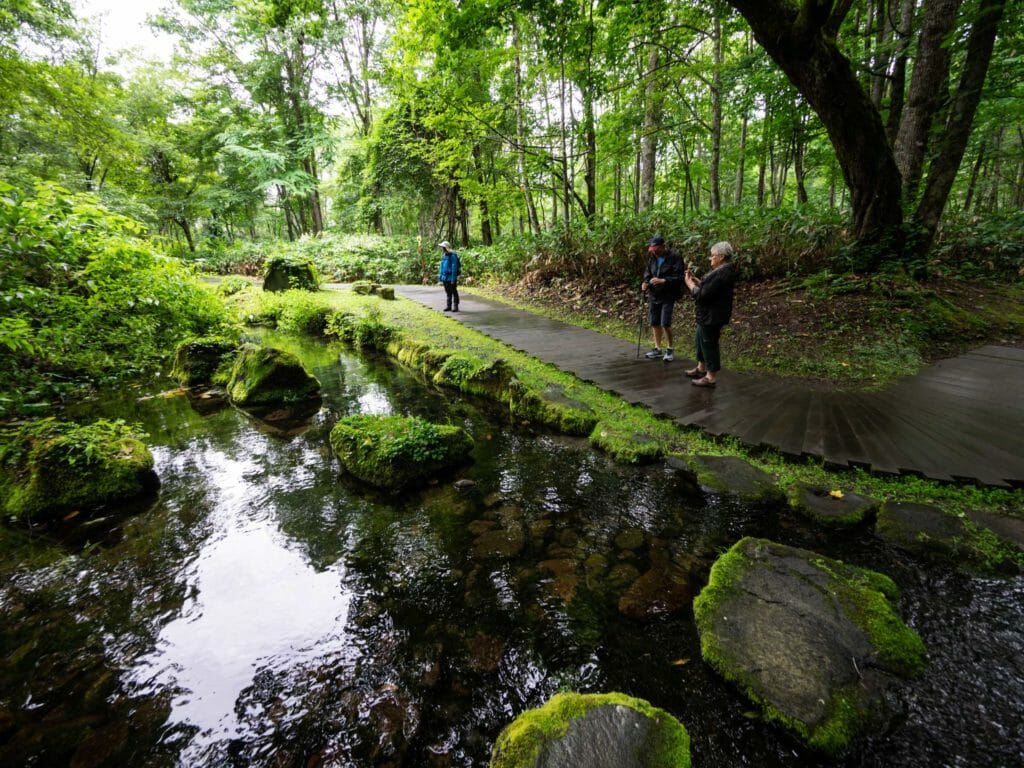 Gensui Park in Higashikawa Walking (Hokkaido, Japan)