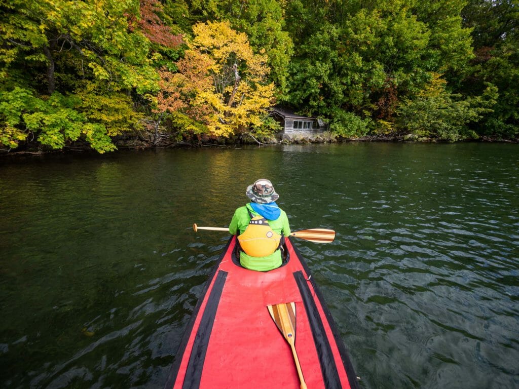 Canoeing Wakoto Peninsual on Lake Kushiro (Hokkaido, Japan)