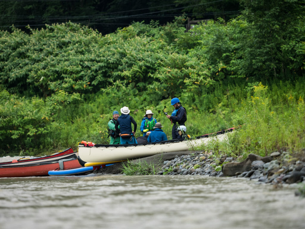 Mukawa River Canoeing near Toyouchi (Hokkaido, Japan)