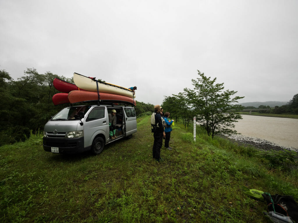 Mukawa River Canoeing near Toyouchi (Hokkaido, Japan)